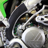 kx450f frame grip tape left side close up view by zilla griptape