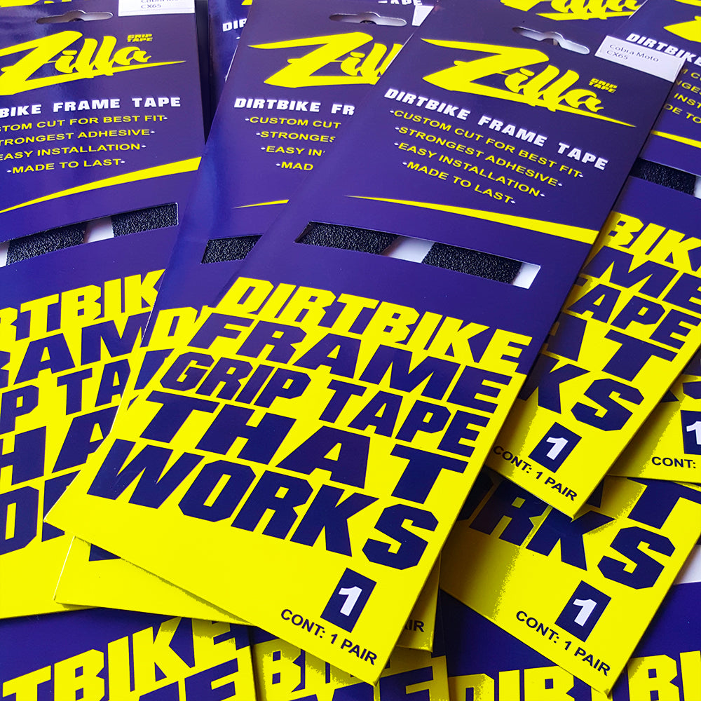 zilla dirt bike frame grip tape packaging 