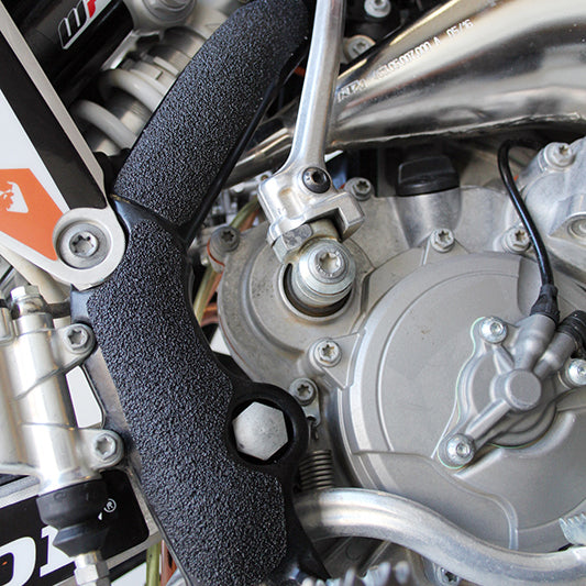 ktm65 sx frame grip tape right side close up view by zilla griptape