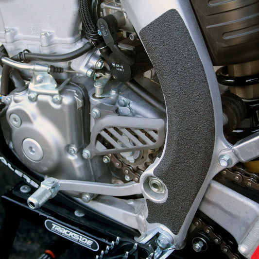 rmz250 frame grip tape right side close up view by zilla griptape