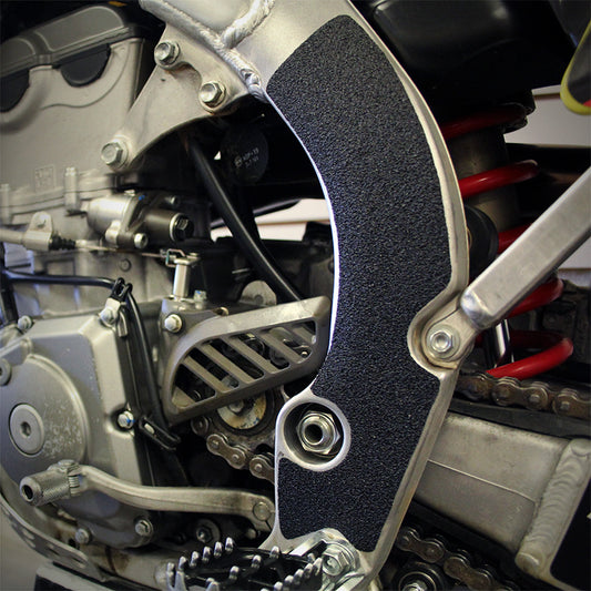 rmz450 frame grip tape right side close up view by zilla griptape